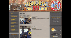 Desktop Screenshot of memorialfire89.com